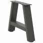 vidaXL Gambe Tavolino Caffè a A 2 pz Antracite 50x(30-31)cm in Acciaio vidaXL Gambe Tavolino Caffè a A 2 pz Antracite 50x(30-31)cm in Acciaio