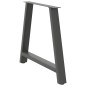 vidaXL Gambe Tavolino Caffè a A 2pz Antracite 100x(72-73)cm in Acciaio vidaXL Gambe Tavolino Caffè a A 2pz Antracite 100x(72-73)cm in Acciaio