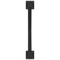 vidaXL Gambe Tavolo Pranzo a Forma X 2 pz Nero 70x(72-73) cm Acciaio