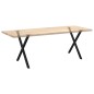 vidaXL Gambe Tavolo Pranzo a Forma X 2 pz Nero 70x(72-73) cm Acciaio