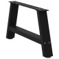 vidaXL Gambe Tavolino da Caffè a A 2 pz Nero 70x(30-31) cm in Acciaio vidaXL Gambe Tavolino da Caffè a A 2 pz Nero 70x(30-31) cm in Acciaio