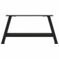 vidaXL Gambe Tavolino da Caffè a A 2 pz Nero 70x(30-31) cm in Acciaio vidaXL Gambe Tavolino da Caffè a A 2 pz Nero 70x(30-31) cm in Acciaio