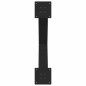 vidaXL Gambe Tavolo Pranzo a Forma X 2 pz Nero 80x(72-73) cm Acciaio