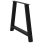 vidaXL Gambe Tavolino da Caffè a A 2 pz Nero 100x(72-73) cm in Acciaio vidaXL Gambe Tavolino da Caffè a A 2 pz Nero 100x(72-73) cm in Acciaio