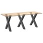 vidaXL Gambe Tavolo Pranzo a X 3 pz Antracite 80x(72-73) cm Acciaio vidaXL Gambe Tavolo Pranzo a X 3 pz Antracite 80x(72-73) cm Acciaio