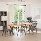 vidaXL Gambe Tavolo Pranzo a X 2 pz Antracite 80x(72-73) cm Acciaio