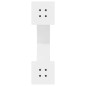 vidaXL Gambe Tavolino Caffè a X 2 pz Bianco 60x(42-43) cm Acciaio