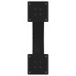vidaXL Gambe Tavolino da Caffè a X 2 pz Nero 60x(30-31) cm in Acciaio