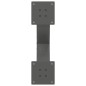 vidaXL Gambe Tavolino Caffè a X 2 pz Antracite 60x(30-31)cm in Acciaio vidaXL Gambe Tavolino Caffè a X 2 pz Antracite 60x(30-31)cm in Acciaio