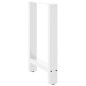 vidaXL Gambe per Tavolino Bianco 2 pz 60x(72-73) cm Acciaio vidaXL Gambe per Tavolino Bianco 2 pz 60x(72-73) cm Acciaio