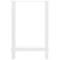 vidaXL Gambe per Tavolino Bianco 2 pz 60x(72-73) cm Acciaio vidaXL Gambe per Tavolino Bianco 2 pz 60x(72-73) cm Acciaio