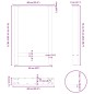 vidaXL Gambe per Tavolino Bianco 2 pz 60x(72-73) cm Acciaio vidaXL Gambe per Tavolino Bianco 2 pz 60x(72-73) cm Acciaio