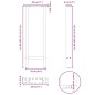 vidaXL Gambe per Tavolino Antracite 2 pz 28x(72-73) cm Acciaio vidaXL Gambe per Tavolino Antracite 2 pz 28x(72-73) cm Acciaio