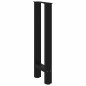 vidaXL Gambe per Tavolino Nero 2 pz 38x(72-73) cm Acciaio vidaXL Gambe per Tavolino Nero 2 pz 38x(72-73) cm Acciaio