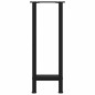 vidaXL Gambe per Tavolino Nero 2 pz 38x(72-73) cm Acciaio vidaXL Gambe per Tavolino Nero 2 pz 38x(72-73) cm Acciaio
