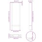 vidaXL Gambe per Tavolino Nero 2 pz 38x(72-73) cm Acciaio vidaXL Gambe per Tavolino Nero 2 pz 38x(72-73) cm Acciaio