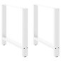 vidaXL Gambe per Tavolino Bianco 2 pz 80x(72-73) cm Acciaio vidaXL Gambe per Tavolino Bianco 2 pz 80x(72-73) cm Acciaio
