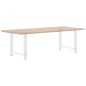 vidaXL Gambe per Tavolino Bianco 2 pz 80x(72-73) cm Acciaio vidaXL Gambe per Tavolino Bianco 2 pz 80x(72-73) cm Acciaio