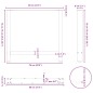 vidaXL Gambe per Tavolino Bianco 2 pz 80x(72-73) cm Acciaio vidaXL Gambe per Tavolino Bianco 2 pz 80x(72-73) cm Acciaio