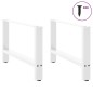 vidaXL Gambe per Tavolino Bianco 2 pz 70x(42-43) cm Acciaio vidaXL Gambe per Tavolino Bianco 2 pz 70x(42-43) cm Acciaio