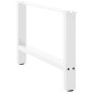 vidaXL Gambe per Tavolino Bianco 2 pz 70x(42-43) cm Acciaio vidaXL Gambe per Tavolino Bianco 2 pz 70x(42-43) cm Acciaio