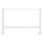 vidaXL Gambe per Tavolino Bianco 2 pz 70x(42-43) cm Acciaio vidaXL Gambe per Tavolino Bianco 2 pz 70x(42-43) cm Acciaio
