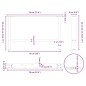 vidaXL Gambe per Tavolino Bianco 2 pz 70x(42-43) cm Acciaio vidaXL Gambe per Tavolino Bianco 2 pz 70x(42-43) cm Acciaio
