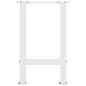 vidaXL Gambe per Tavolino Bianco 2 pz 38x(42-43) cm Acciaio vidaXL Gambe per Tavolino Bianco 2 pz 38x(42-43) cm Acciaio