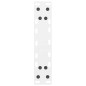 vidaXL Gambe per Tavolino Bianco 2 pz 38x(42-43) cm Acciaio vidaXL Gambe per Tavolino Bianco 2 pz 38x(42-43) cm Acciaio