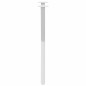 vidaXL Gambe Tavolo Pranzo Forma X 2pz Bianco 50x(72-73)cm Acciaio