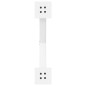 vidaXL Gambe Tavolo Pranzo Forma X 2pz Bianco 50x(72-73)cm Acciaio