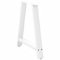 vidaXL Gambe Tavolino da Caffè a A 2 pz Bianco 70x(72-73) cm Acciaio vidaXL Gambe Tavolino da Caffè a A 2 pz Bianco 70x(72-73) cm Acciaio