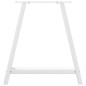 vidaXL Gambe Tavolino da Caffè a A 2 pz Bianco 70x(72-73) cm Acciaio vidaXL Gambe Tavolino da Caffè a A 2 pz Bianco 70x(72-73) cm Acciaio