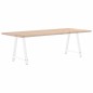vidaXL Gambe Tavolino da Caffè a A 2 pz Bianco 70x(72-73) cm Acciaio vidaXL Gambe Tavolino da Caffè a A 2 pz Bianco 70x(72-73) cm Acciaio