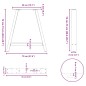 vidaXL Gambe Tavolino da Caffè a A 2 pz Bianco 70x(72-73) cm Acciaio vidaXL Gambe Tavolino da Caffè a A 2 pz Bianco 70x(72-73) cm Acciaio