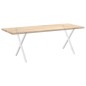 vidaXL Gambe Tavolo Pranzo a Forma X 2 pz Bianco 80x(72-73) cm Acciaio vidaXL Gambe Tavolo Pranzo a Forma X 2 pz Bianco 80x(72-73) cm Acciaio