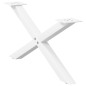 vidaXL Gambe Tavolino da Caffè a X 2 pz Bianco 70x(30-31)cm in Acciaio vidaXL Gambe Tavolino da Caffè a X 2 pz Bianco 70x(30-31)cm in Acciaio