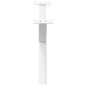 vidaXL Gambe Tavolino da Caffè a X 2 pz Bianco 70x(30-31)cm in Acciaio vidaXL Gambe Tavolino da Caffè a X 2 pz Bianco 70x(30-31)cm in Acciaio