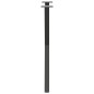vidaXL Gambe Tavolo Pranzo a X 2 pz Antracite 57x(72-73) cm Acciaio