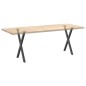 vidaXL Gambe Tavolo Pranzo a X 2 pz Antracite 57x(72-73) cm Acciaio