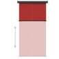Tendalino Laterale per Balcone 160x250 cm Rosso Tendalino Laterale per Balcone 160x250 cm Rosso