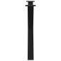 vidaXL Gambe Tavolo Pranzo a Forma X 3 pz Nero 90x(72-73) cm Acciaio