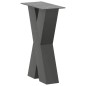 vidaXL Gambe Tavolino Caffè a X 2 pz Antracite 38x(42-43) cm Acciaio vidaXL Gambe Tavolino Caffè a X 2 pz Antracite 38x(42-43) cm Acciaio