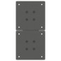 vidaXL Gambe Tavolino Caffè a X 2 pz Antracite 38x(42-43) cm Acciaio vidaXL Gambe Tavolino Caffè a X 2 pz Antracite 38x(42-43) cm Acciaio
