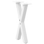 vidaXL Gambe Tavolino Caffè a X 2 pz Bianco 38x(42-43) cm Acciaio vidaXL Gambe Tavolino Caffè a X 2 pz Bianco 38x(42-43) cm Acciaio