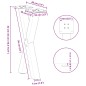 vidaXL Gambe Tavolino Caffè a X 2 pz Bianco 38x(42-43) cm Acciaio vidaXL Gambe Tavolino Caffè a X 2 pz Bianco 38x(42-43) cm Acciaio