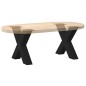 vidaXL Gambe Tavolino da Caffè a X 2 pz Nero 50x(42-43) cm in Acciaio vidaXL Gambe Tavolino da Caffè a X 2 pz Nero 50x(42-43) cm in Acciaio