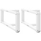 vidaXL Gambe Tavolino da Caffè a T 2 pz Bianco 70x25x(30-31)cm Acciaio vidaXL Gambe Tavolino da Caffè a T 2 pz Bianco 70x25x(30-31)cm Acciaio