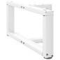 vidaXL Gambe Tavolino da Caffè a T 2 pz Bianco 70x25x(30-31)cm Acciaio vidaXL Gambe Tavolino da Caffè a T 2 pz Bianco 70x25x(30-31)cm Acciaio