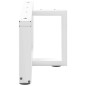 vidaXL Gambe Tavolino da Caffè a T 2 pz Bianco 70x25x(30-31)cm Acciaio vidaXL Gambe Tavolino da Caffè a T 2 pz Bianco 70x25x(30-31)cm Acciaio